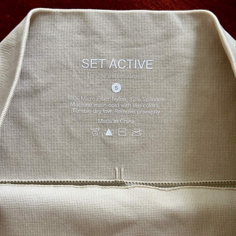 Set Active Los Angeles Sculptflex Legging Oat Milk Women’s Size Small - Picture 10 of 12